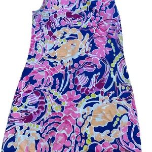 Lilly Pulitzer Resortwear Vacay Pastel Patterned Shift Dress Women’s M